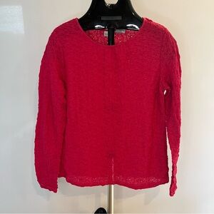 White Stag Hot Pink Long Sleeve Top - Women's Medium